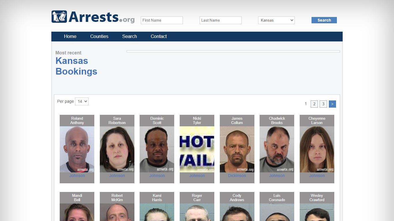 Kansas Arrests and Inmate Search